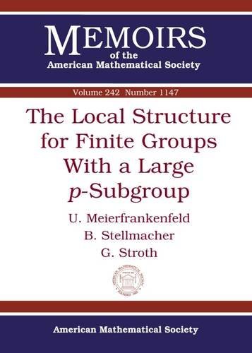 The Local Structure For Finite Groups With A Large Hbsubgroup U Meierfrankenfeld