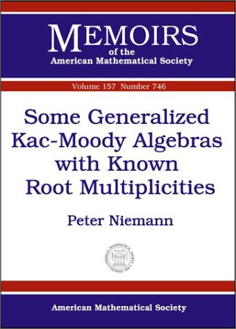 Some Generalized Kacmoody Algebras With Known Root Multiplicities Peter Niemann