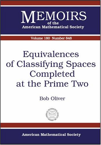 Equivalences Of Classifying Spaces Completed At The Prime Two Robert Oliver