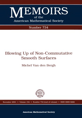 Blowing Up Of Noncommutative Smooth Surfaces Van Den Bergh M