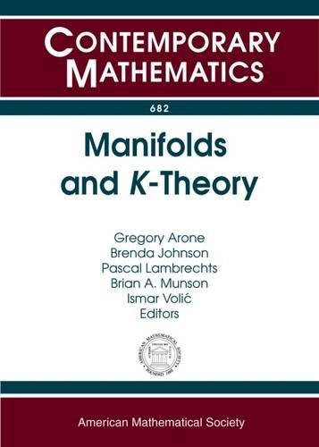 Manifolds And Ktheory Gregory Arone Brenda Johnson Pascal Lambrechts