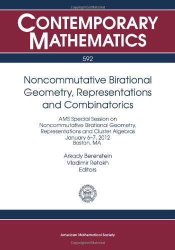 Noncommutative Birational Geometry Representations And Combinatorics Arkady Berenstein