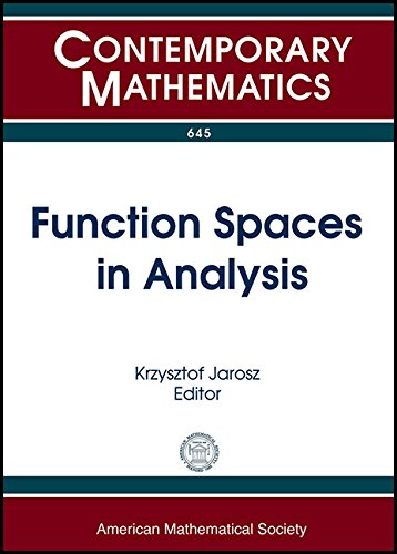 Function Spaces In Analysis 7th Conference Function Spaces May 20242014 Southern Illinois University Edwardsville Krzysztof Jarosz
