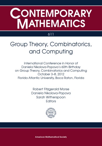 Eds Group Theory Combinatorics And Computing Proc Morse Rf