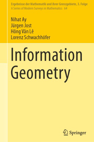 Information Geometry Ay Nihat