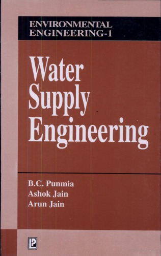 Water Supply Engineering In Si Units Dr B C Punmia Ashok Kumar Jain