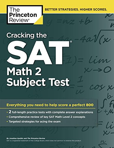 Cracking The Sat Math 2 Subject Test Princeton Review