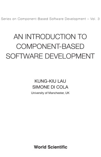 An Introduction To Componentbased Software Development Kungkiu Lau