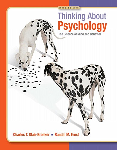 Thinking About Psychology 3rd Edition Charles T Blairbroeker