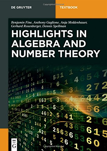 Algebra And Number Theory Benjamin Fine Anthony Gaglione Anja Moldenhauer