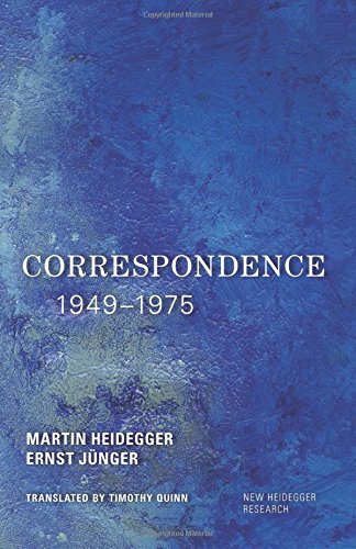 Correspondence 19491975 Martin Heidegger Ernst Jnger
