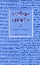 Commentary On The Epistle To The Romans Books 15 Origen