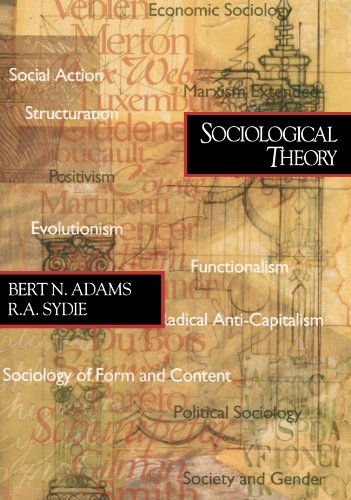 Sociological Theory 1st Edition Bert N Adams R A Sydie