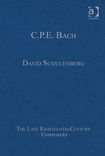 Cpe Bach 1st Edition David Schulenberg