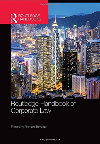 Routledge Handbook Of Corporate Law Roman Tomasic