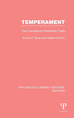 Temperament Early Developing Personality Traits 1st Edition Arnold H Buss