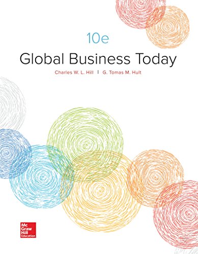 Global Business Today 10th Edition Charles W L Hill Dr G Tomas M Hult