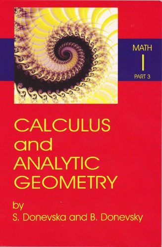 Calculus And Analytic Geometry Part 3 Donevska S Donevsky B