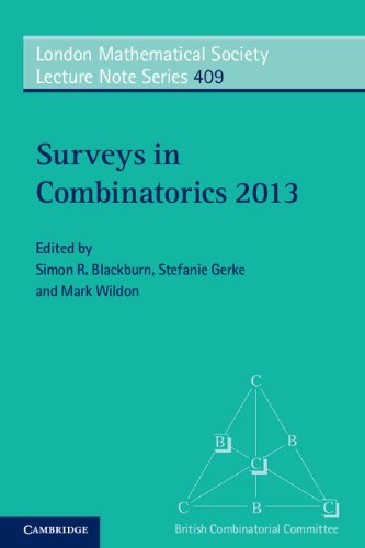 Surveys In Combinatorics 2013 1st Edition Wildon Mark J Gerke