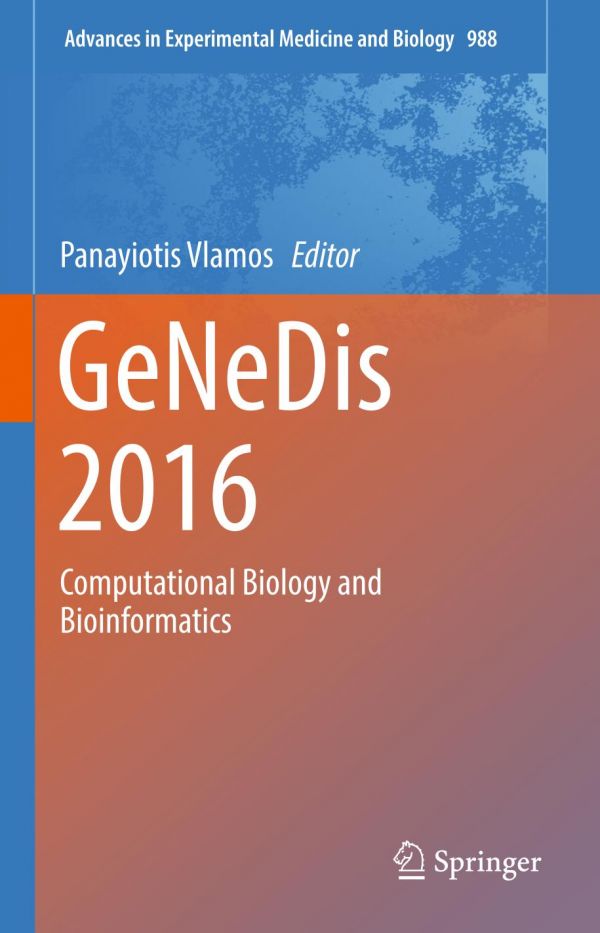 Genedis 2016 Computational Biology And Bioinformatics Panayiotis Vlamos