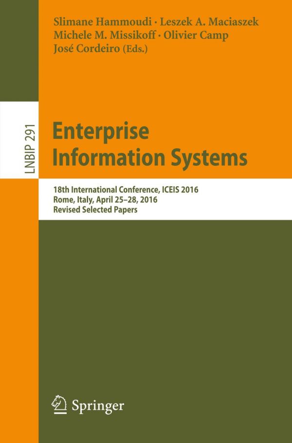Lecture Notes In Business Information Processing 291 Camp Olivier Cordeiro