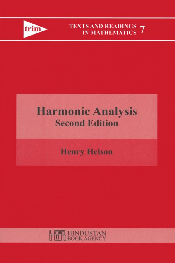 Harmonic Analysis Second Edition Helson Henry