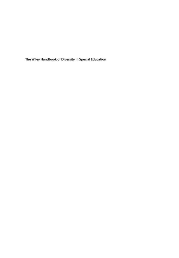 The Wiley Handbook Of Diversity In Special Education Hughes Marie Tejero Talbott
