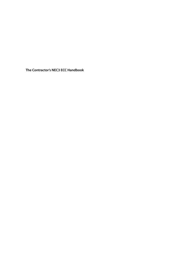 The Contractors Nec3 Eec Handbook Evans Steven C