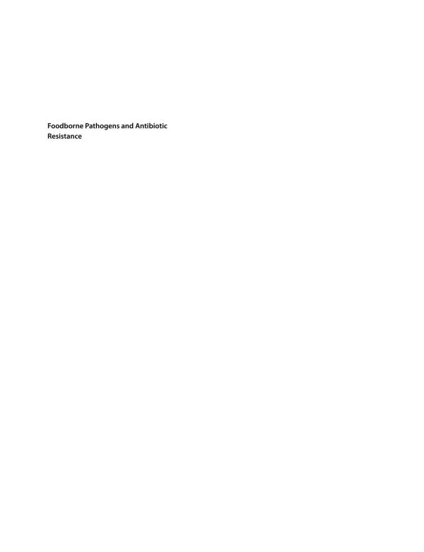 Foodborne Pathogens And Antibiotic Resistance Singh Om V