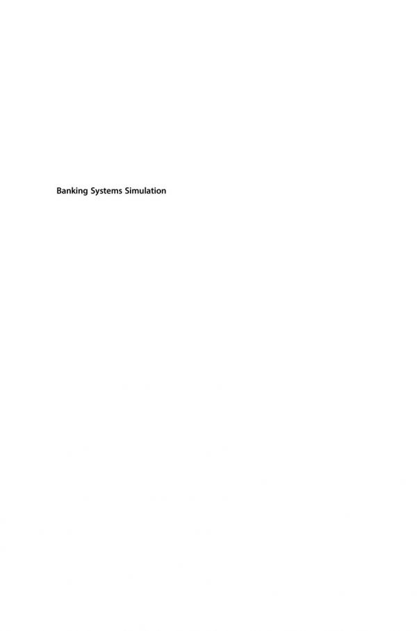 Banking Systems Simulation Theory Practice And Application Of Modeling Shocks Losses And Contagion Zedda