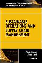 Sustainable Operations And Supply Chain Management Belvedere