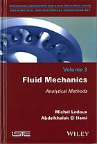 Fluid Mechanics Analytical Methods El Hami Abdelkhalak Ledoux