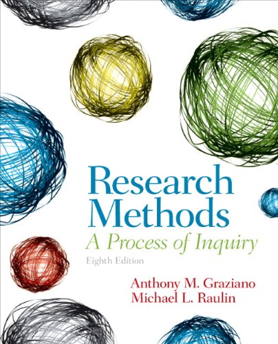 Research Methods A Process Of Inquiry 8th Edition Anthony M Graziano