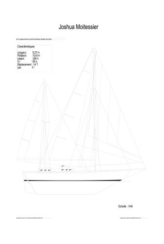 Bernard Moitessier Joshua Steel Sailboat Yacht Boat Plan Plans Knocker