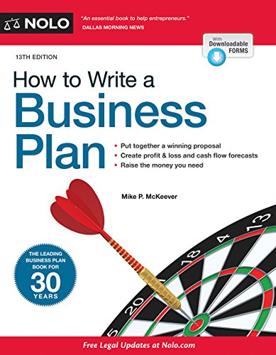 How To Write A Business Plan 13th Edition Mike Mckeever