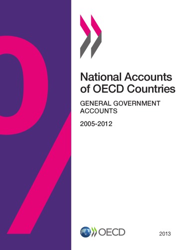 National Accounts Of Oecd Countries General Government Accounts 2013 Oecd