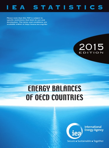 Energy Balances Of Oecd Countries 2015 Edition Oecd