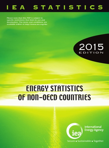 Energy Statistics Of Nonoecd Countries 2015 Edition Oecd
