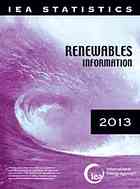 Renewables Information 2013 Oecd
