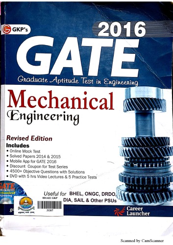 Gate Guide Mechanical Engineering 2016 13th Edition Coll