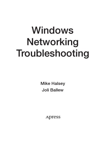 Windows Networking Troubleshooting Mike Halsey Joli Ballew