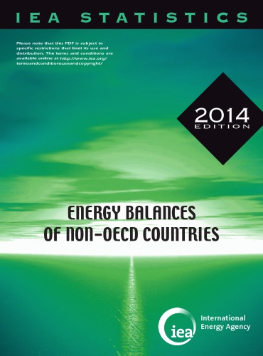 Energy Balances Of Nonoecd Countries 2014 Edition Oecd
