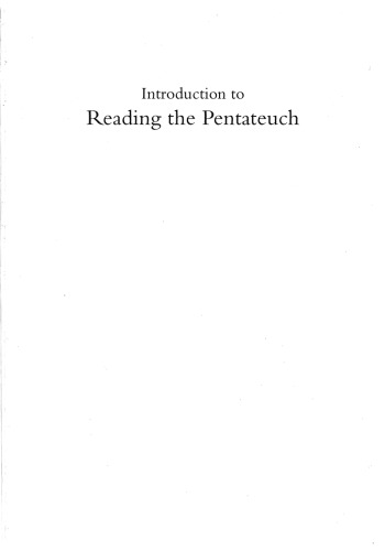 Introduction To Reading The Pentateuch 1st Edition Jeanlouis Ska