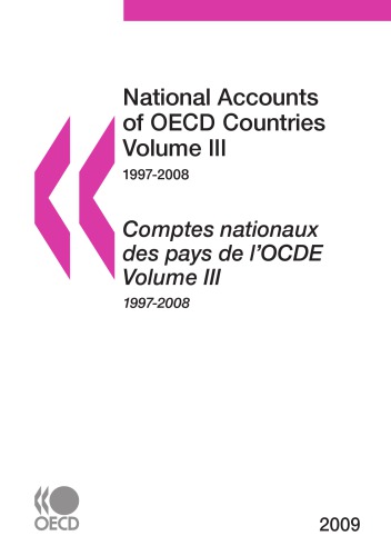 National Accounts Of Oecd Countries 19972008 Comptes Nationaux Des Pays De Locde 19972008 Oecd