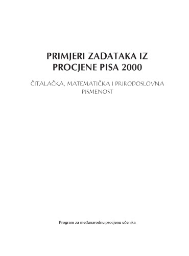 Sample Tasks From The Pisa 2000 Assessment Reading Mathematical And Scientific Literacy Oecd