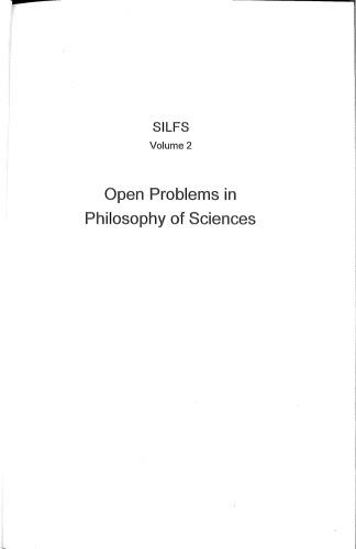 Open Problems In Philosophy Of Sciences Pierluigi Graziani Luca Guzzardi