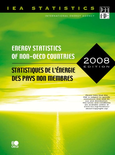 Energy Statistics Of Nonoecd Countries Statistiques De Lenergie Des Pays Nonmembres 2008 Ed Oecd