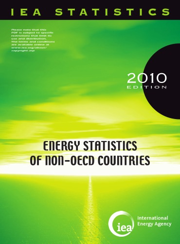 Energy Statistics Of Nonoecd Countries 2010 2010 Ed Oecd