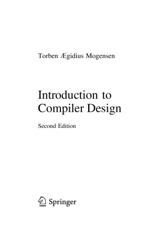 Introduction To Compiler Design 2nd Torben Gidius Mogensen