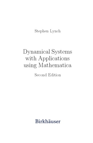 Dynamical Systems With Applications Using Mathematica 2nd Stephen Lynch